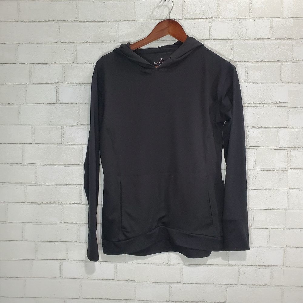 Danskin black hooded comfy sweatshirt‎